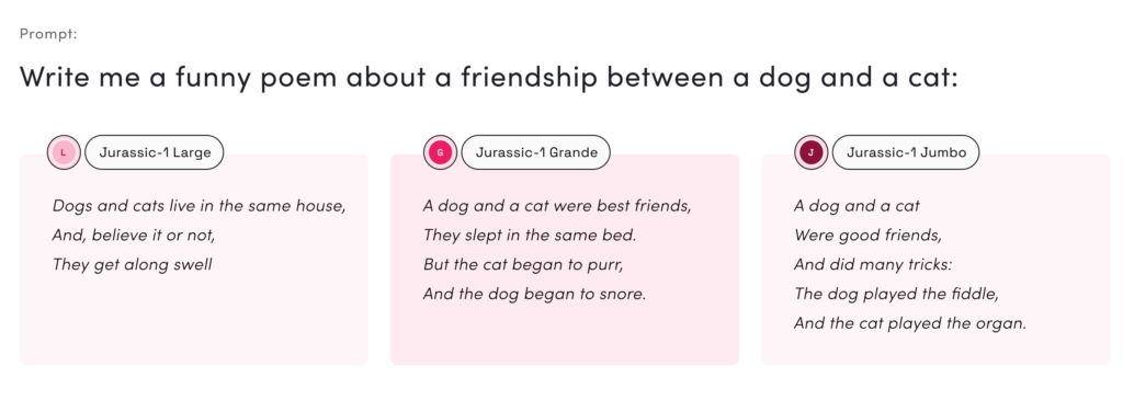 Prompt: Write me a funny poem about a friendship between a dog and a cat