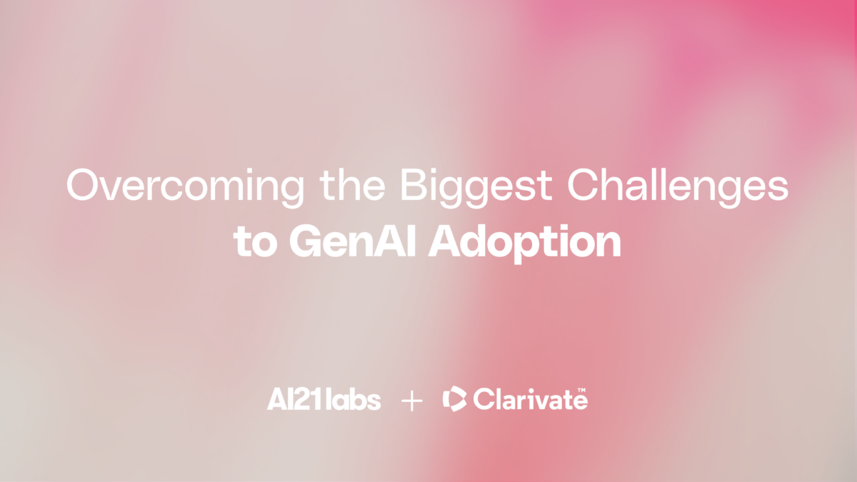 Overcoming the Biggest Challenges to GenAI Adoption